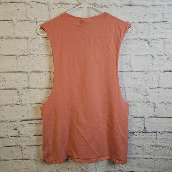Gymshark Women's Bold Drop Arm Tank Pink Size M Fitness Sleeveless Top - Picture 3 of 5